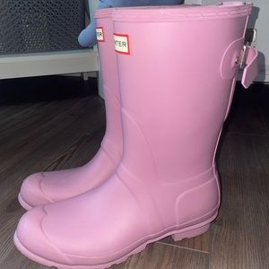 Pink Hunter Rain Boots Size 10